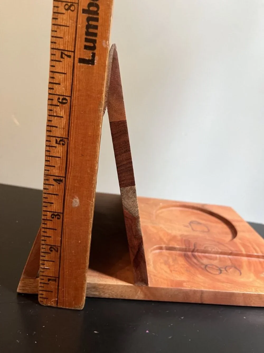 Acacia Wood Book Nook Reading Valet With Engraved 